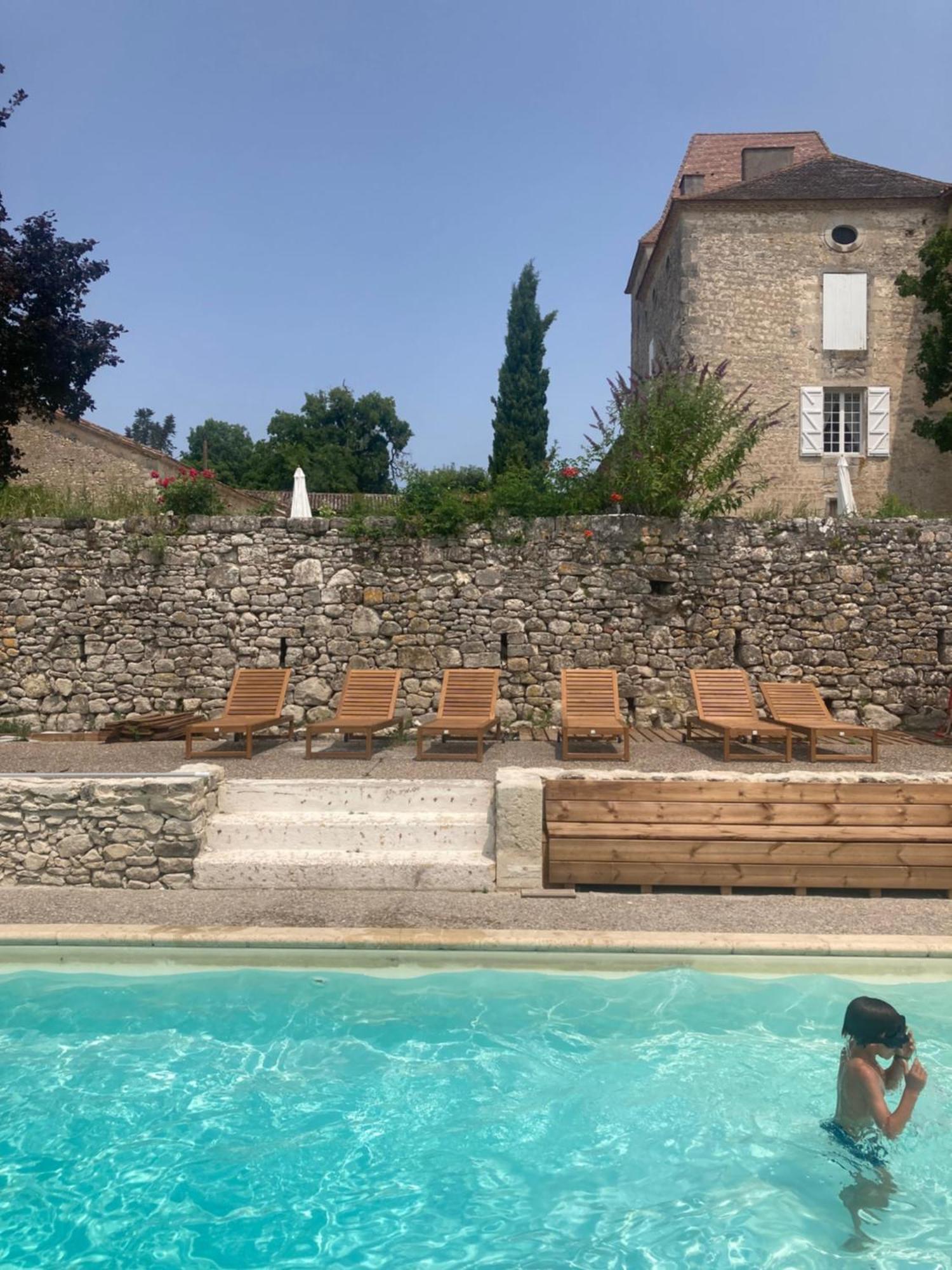 Chateau Barayre - Beautiful 12Th Century Castle With Pool And Large Garden Laussou Zewnętrze zdjęcie